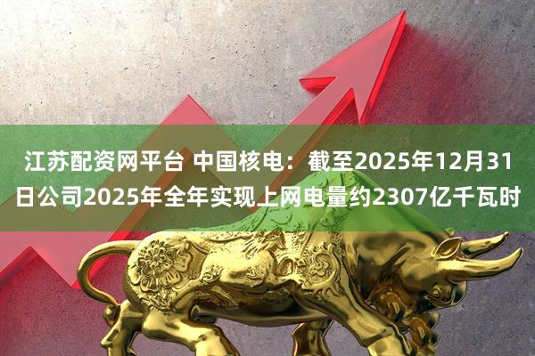 江苏配资网平台 中国核电：截至2025年12月31日公司2025年全年实现上网电量约2307亿千瓦时